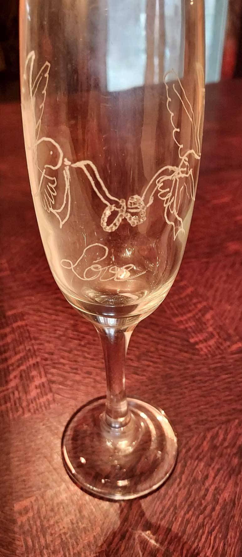 gravure sur verre près de Pradines